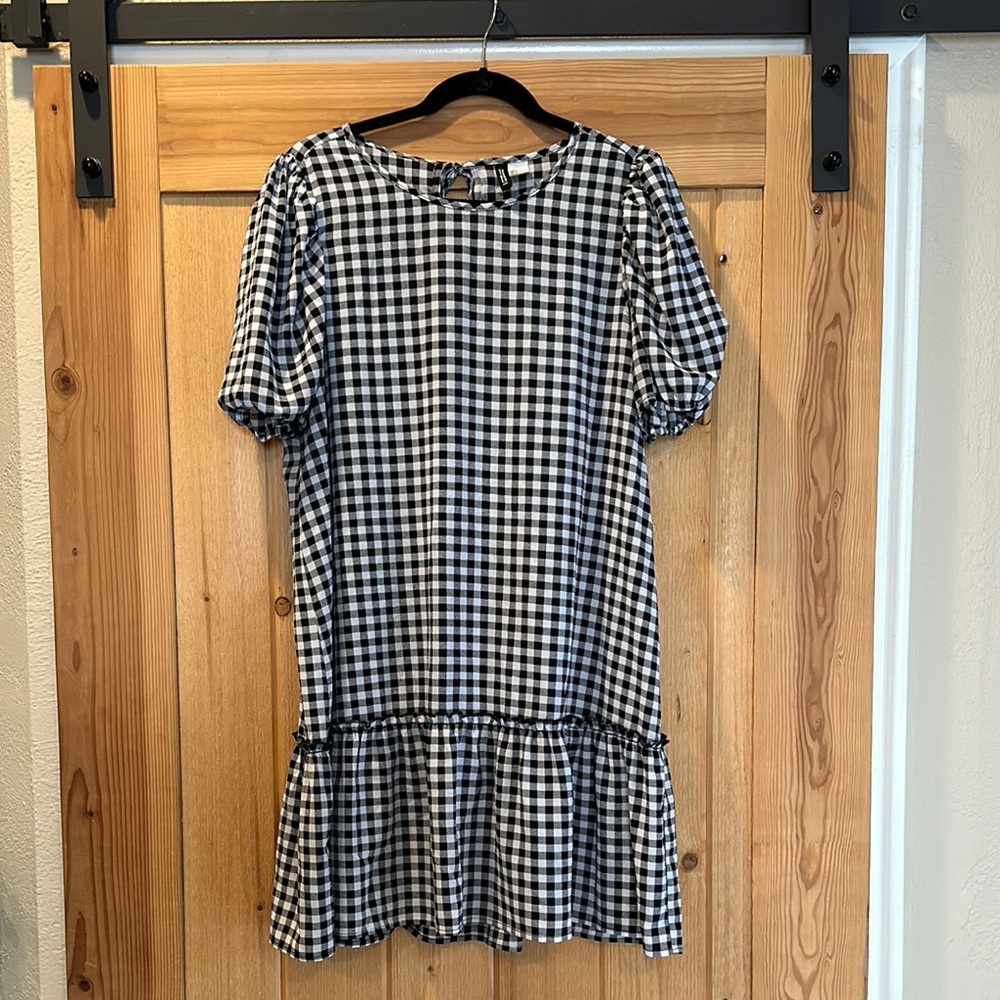 Black and White Checkered Dress
